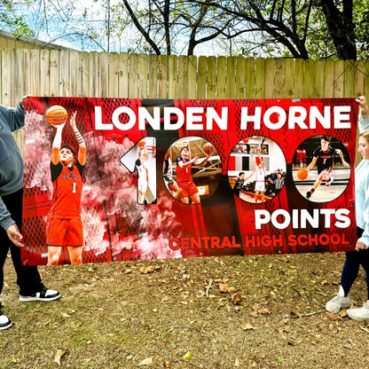 Custom Sports Banners | Senior Night, 1,000 Point & Milestone Banners