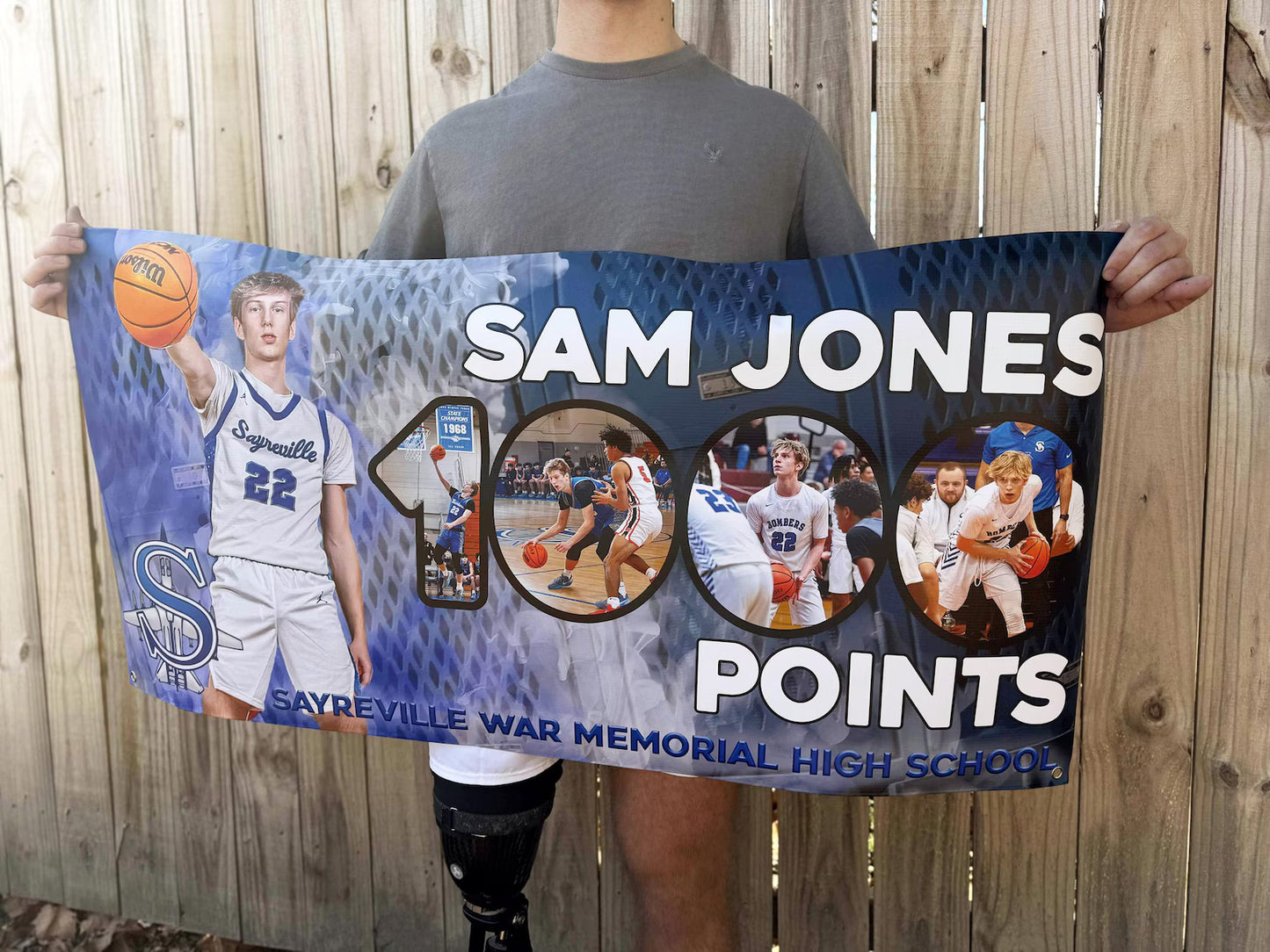 Custom Sports Banners | Senior Night, 1,000 Point & Milestone Banners