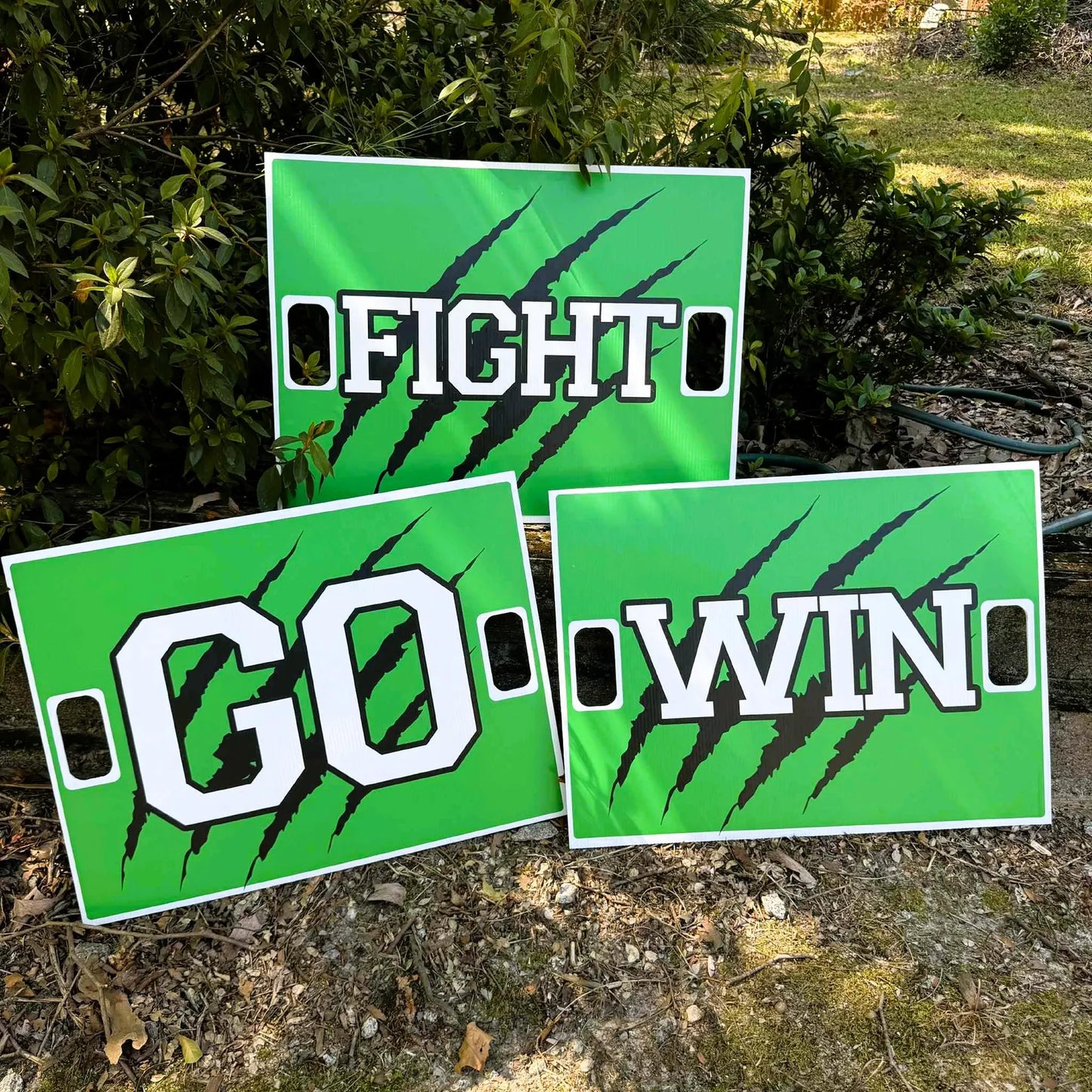 Custom Cheer Signs | Circle, Square & Rectangle with or without Handles