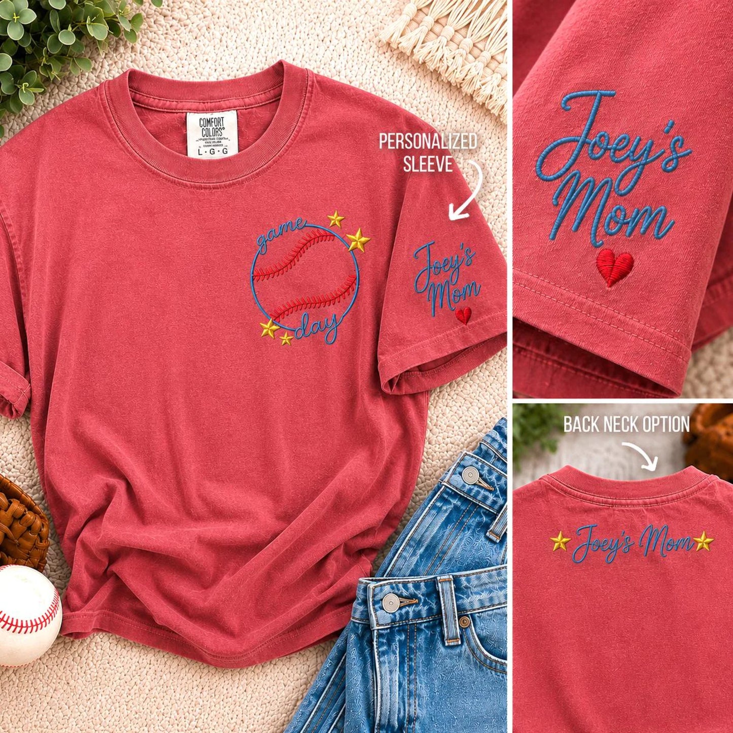 Embroidered Game Day Shirt