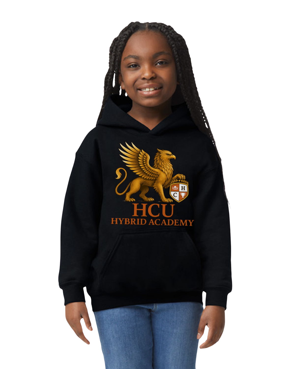 HCU Hybrid Academy Youth Logo Hoodie