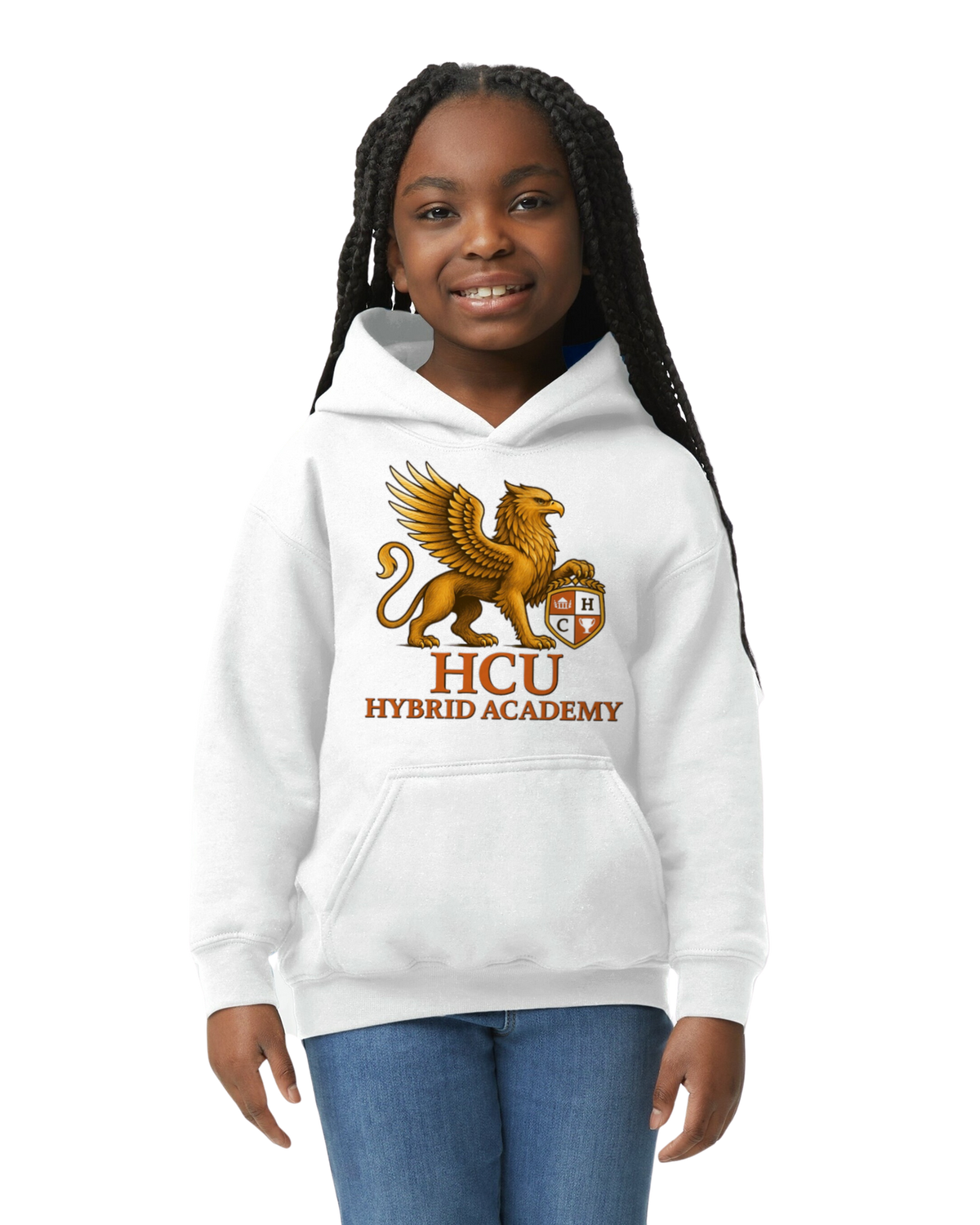HCU Hybrid Academy Youth Logo Hoodie